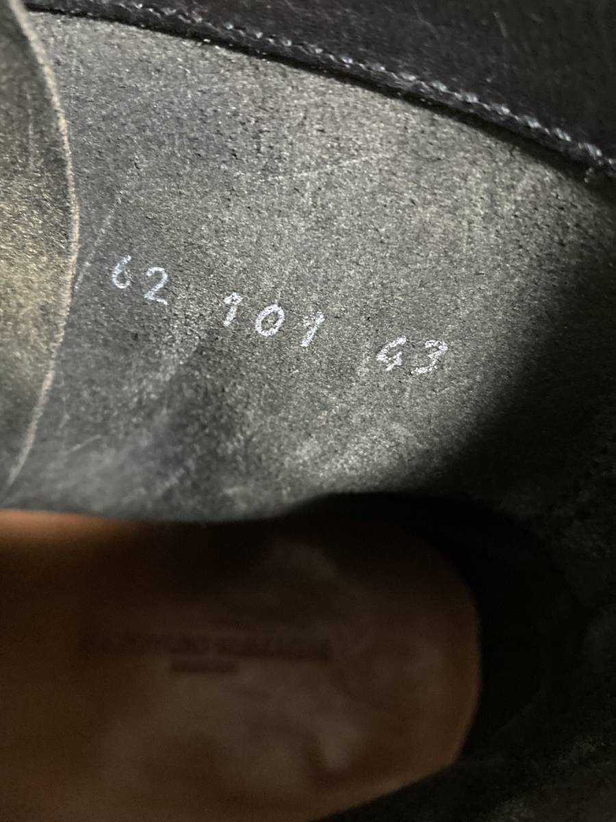 [KAZUYUKI KUMAGAI ATTACHMENT] regular price 93,500 GUIDI VITTELO FIORE 6 hole giti leather boots 43 black kazyuki bear gai