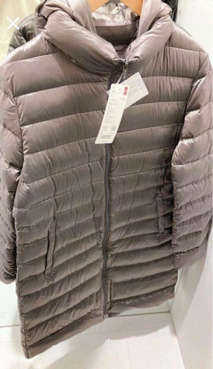 お値下げ UNIQLO ウルトラライトダウンロングコート ブラウン L お値下げ UNIQLO ウルトラライトダウンロングコート ブラウン L