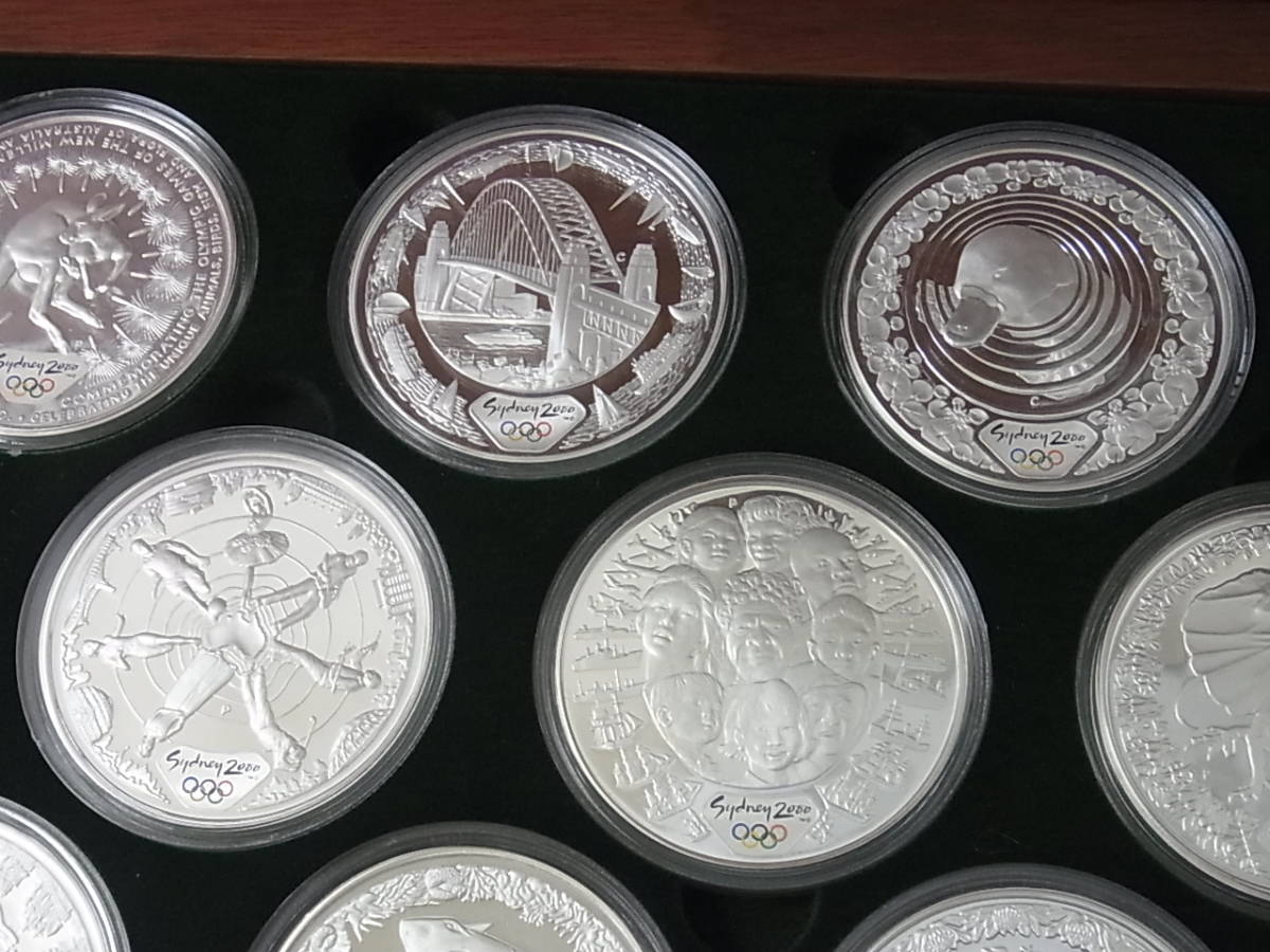 卓出 2000 年 シドニーオリンピック プルーフ銀貨 16枚セット