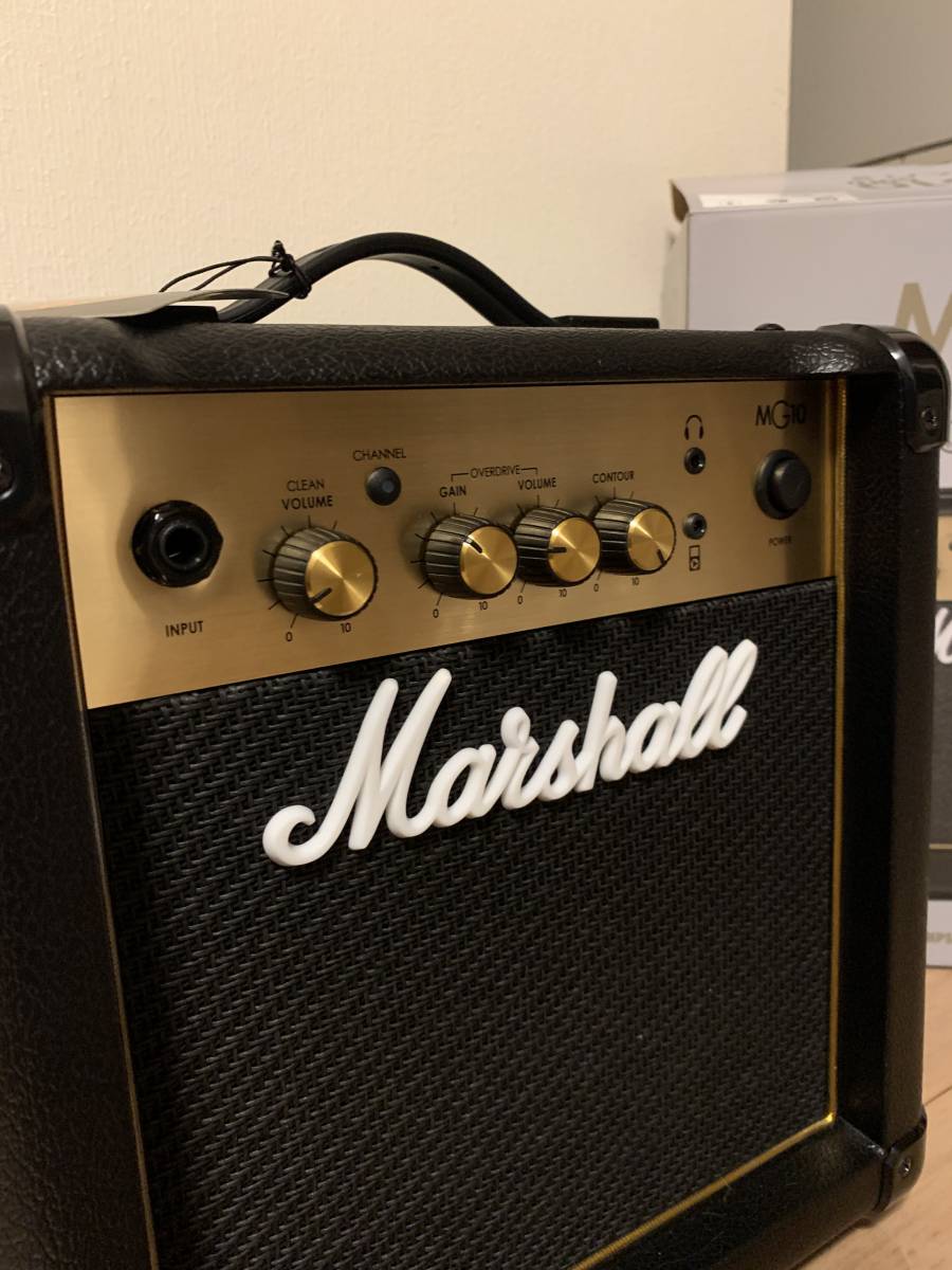 【ほぼ新品】Marshall マーシャル ギターアンプ MG10 GOLD