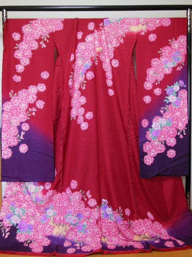 はこぽす対応商品】 closet_nk(290) ☆お振袖☆ 艶やか和柄 櫻尽くし