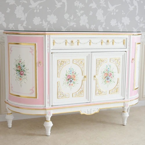  great special price! antique style ro here style Princess . series pin Crows rose. sideboard rose. cabinet 