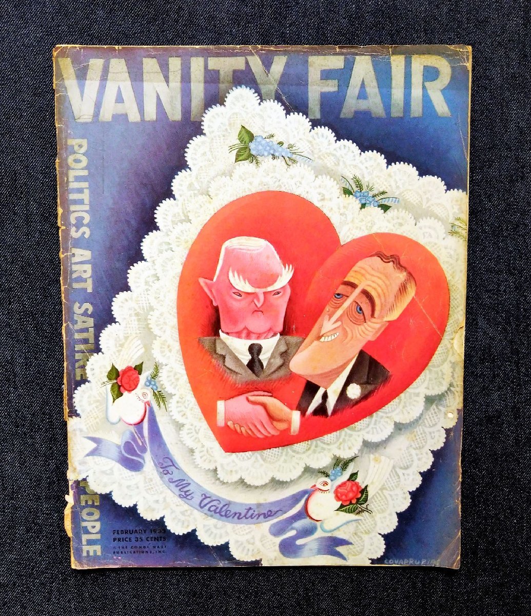 1933年 VANITY FAIR ミゲル・コバルビアス 表紙 Covarrubias/エドワード・スタイケン/アンリ・マティス/ポール・ギャリコ/アンティーク広告_画像1