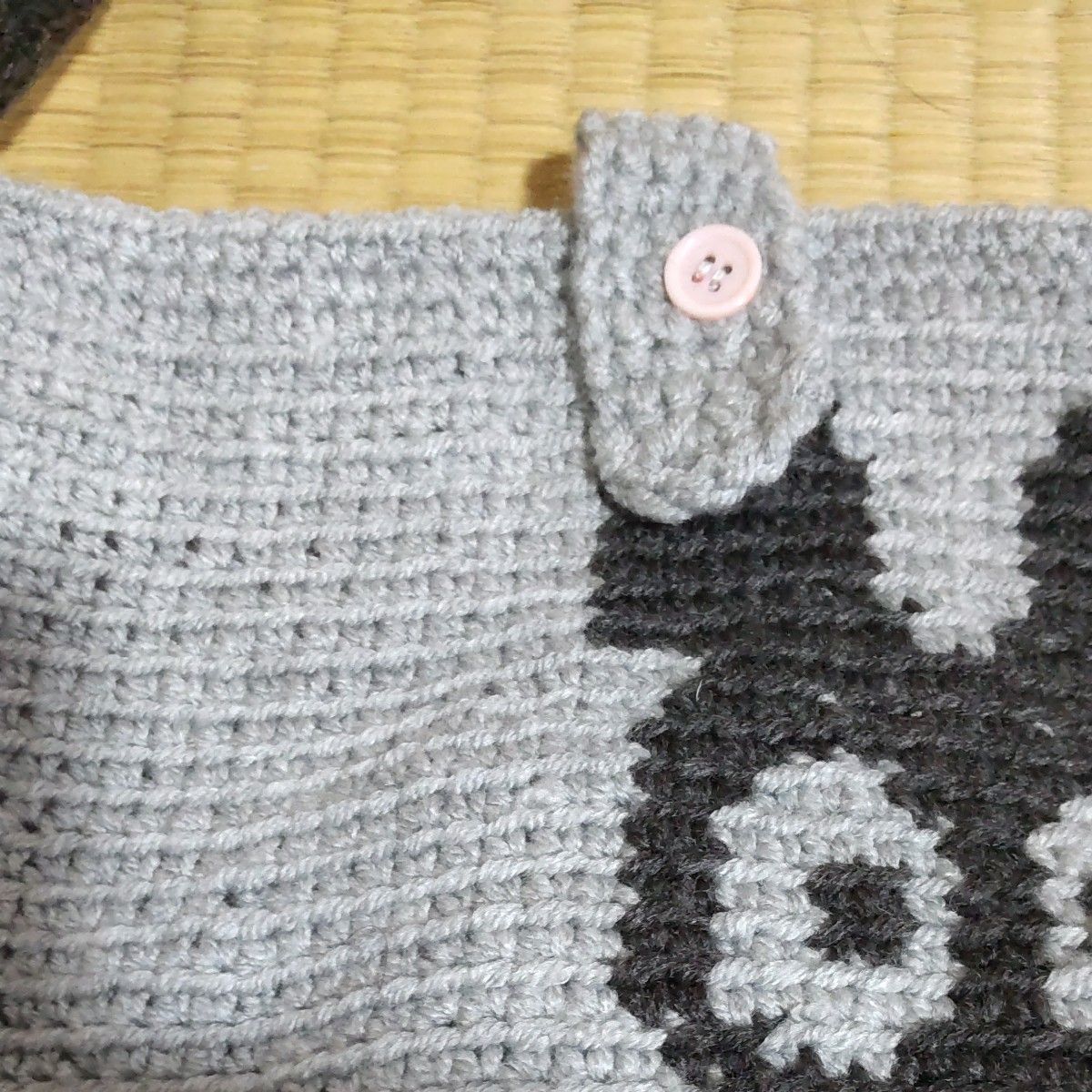 かぎ針編み手編みショルダーバツクハンドメイド
