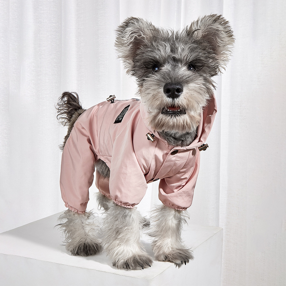 犬服　レインコート　レインウェア　ピンク　Sサイズ