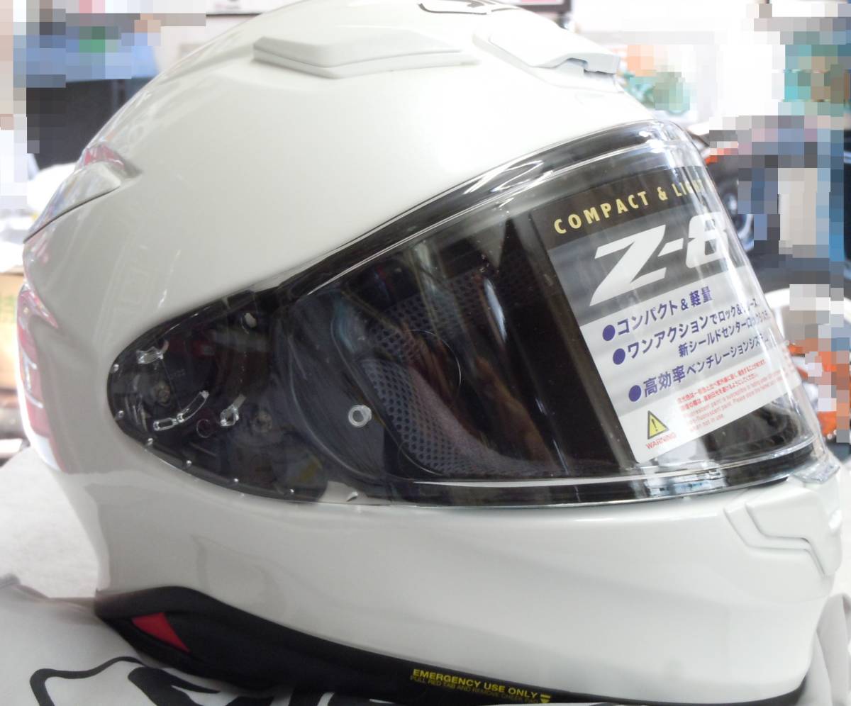 新品 SHOEI Ｚ8 ヘルメット ルミナスホワイト Mサイズ/箱.付属品一式有