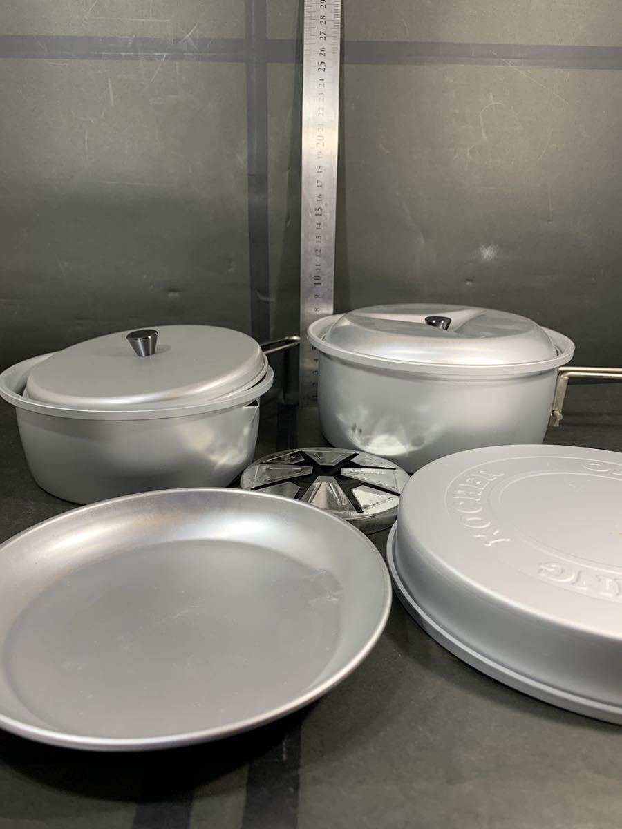 中古 MIZUNO CAMPING KOCHER ミズノ キャンピング クッカー コッヘル アウトドア キャンプ 調理 食器 鍋の画像9