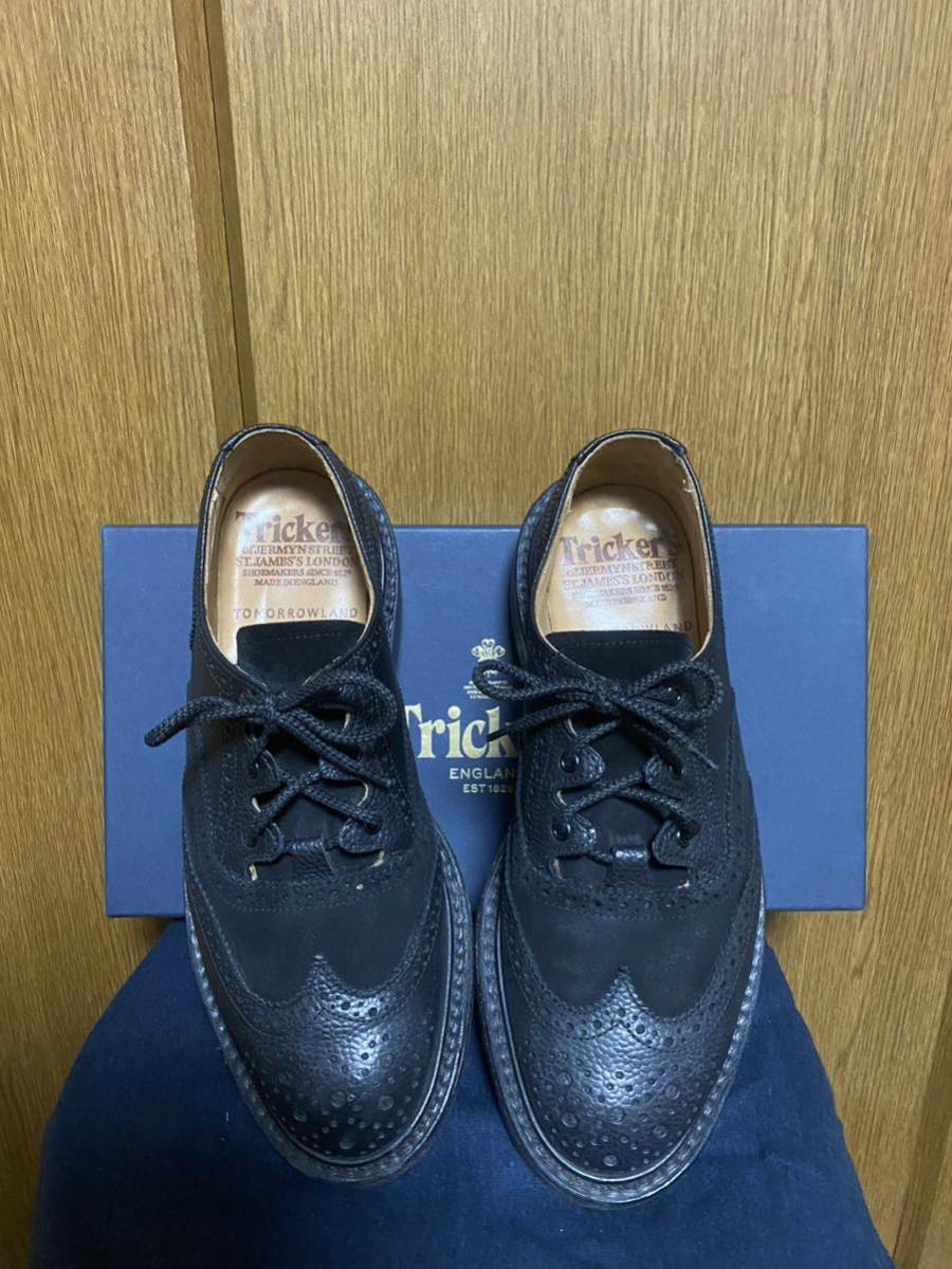 送料無料】極美品TRICKER'S トリッカーズ ギリーブローグシューズ 雨の