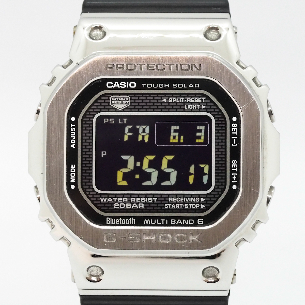 CASIO/カシオ G-SHOCK Gショック フルメタル 電波 タフソーラー SS Bluetooth対応 GMW-B5000-1JF 腕時計