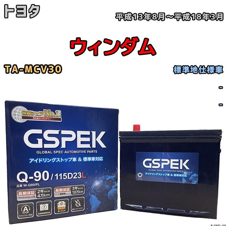 バッテリー デルコア GSPEK トヨタ ウィンダム TA-MCV30 - Q-90