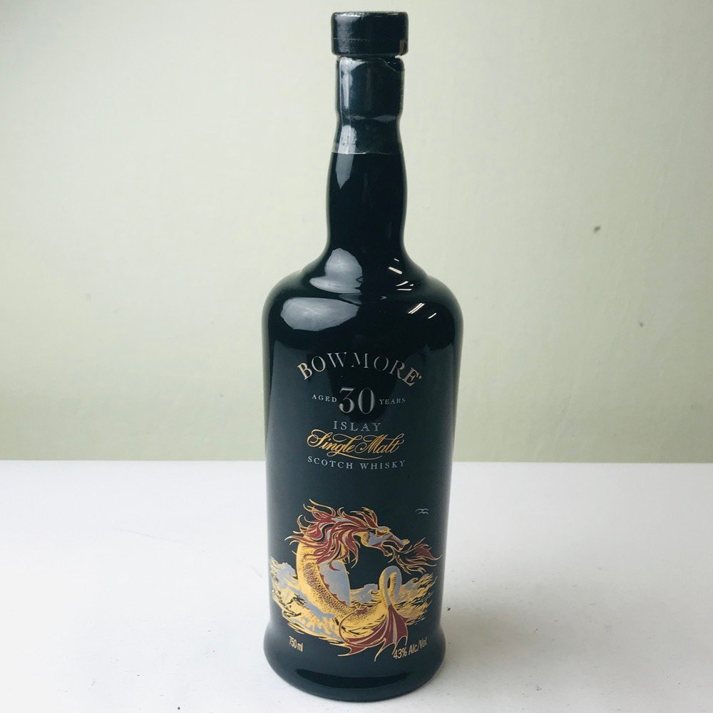 ICH【美品】 BOWMORE ボウモア 30年 セラミックドラゴン 陶器ボトル 空