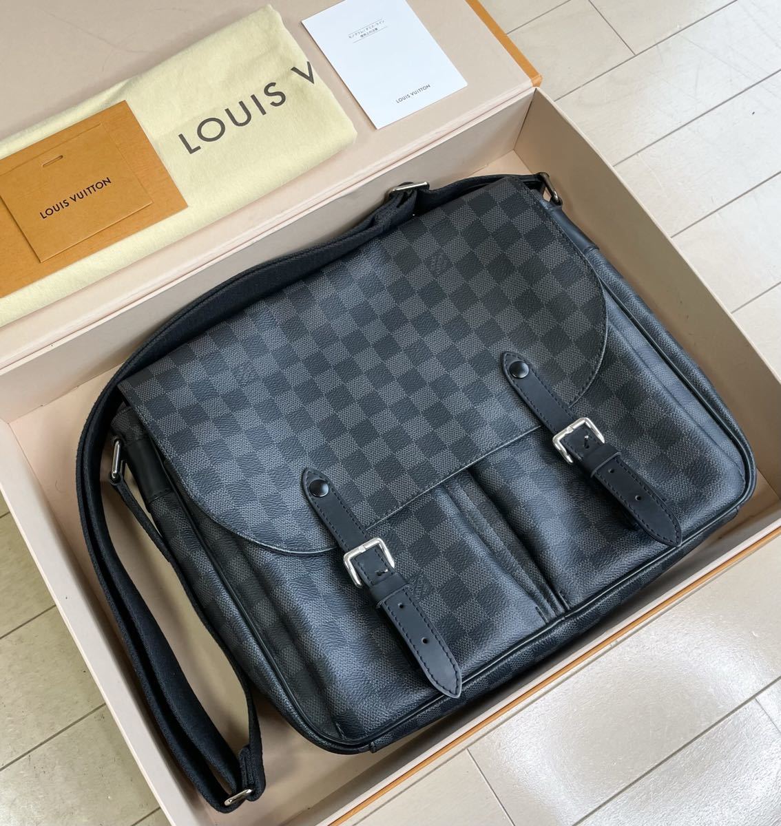 見事な創造力 LOUIS VUITTON Christopher メッセンジャー ダミエ