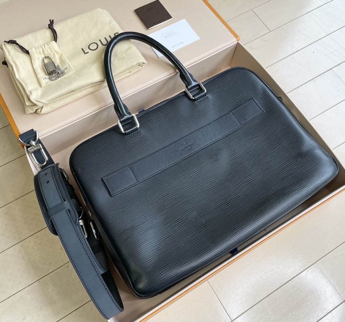 ナチュラルネイビー Louis Vuitton PDB MM エピ ブリーフケース - 通販