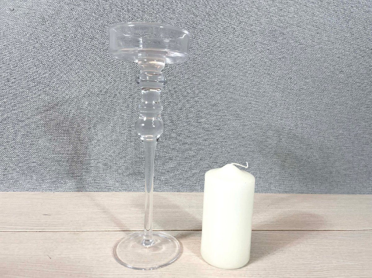 TS2692_Ts* model R exhibition goods * interior miscellaneous goods candle holder & candle * holder :W88 H262 D88* candle :W60 H120 D60*