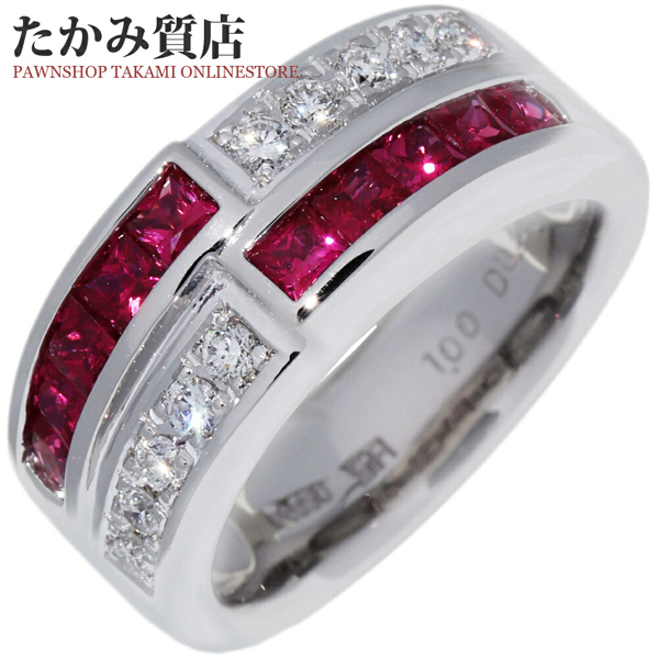 最高の 指輪 Pt950 ダイヤ0.25ct ルビー1.00ct ルビー - microcamp.com.br
