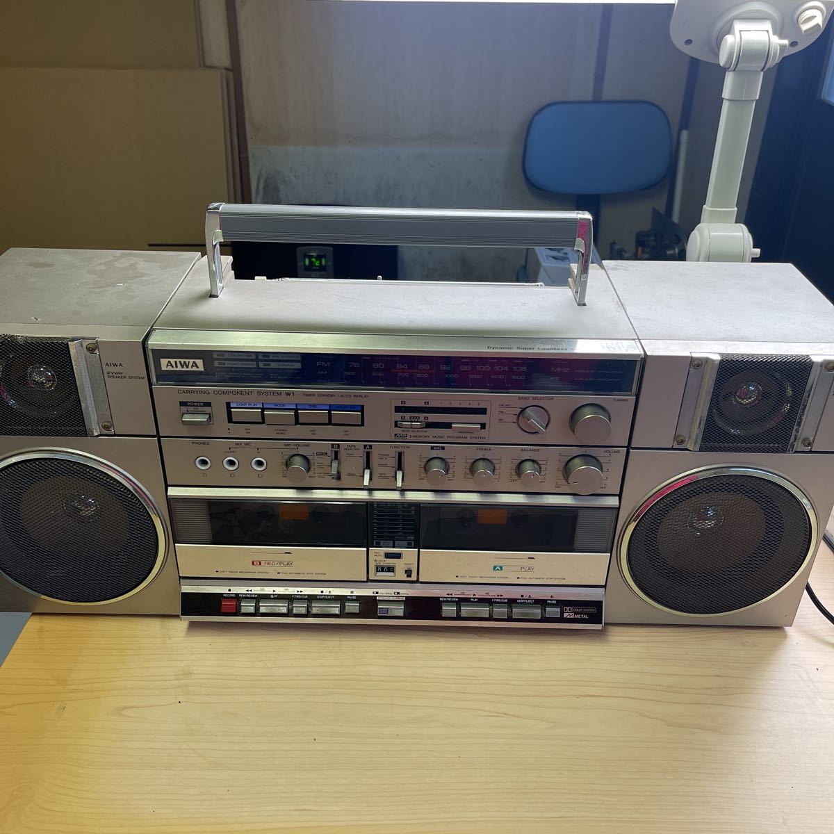 昭和レトロ ラジカセAIWA CA-7 キャリングコンポ www