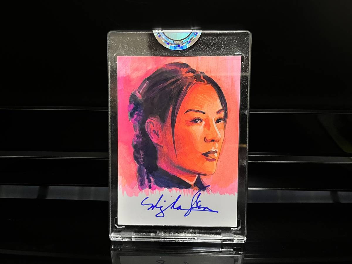 スターウォーズ 直筆スケッチカード ミンナウェン 直筆サインカード ボバフェット フェネックシャンド マンダロリアン STAR WARS