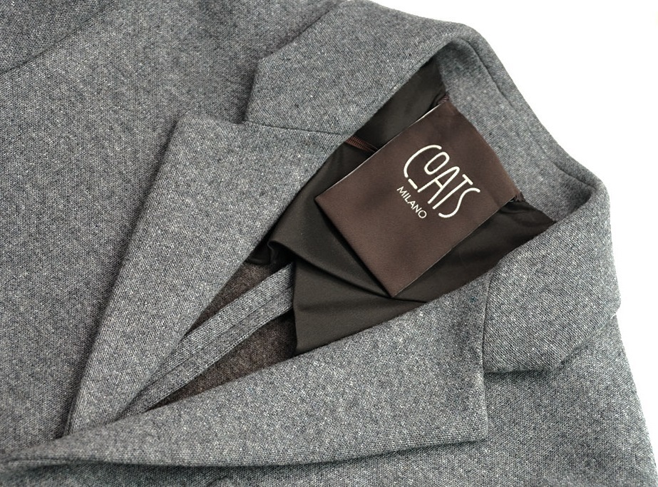 新品12万【COATS MILANO】ムーレーMOORER/大人のスタイルを格上げするカシミアウールジャージーニットチェスターコートGHINI/52/XL-XXL/E_画像8