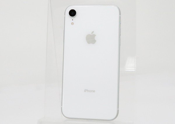 ◇美品【Apple アップル】iPhone XR 64GB SIMフリー MT032J/A スマートフォン ホワイト_画像1