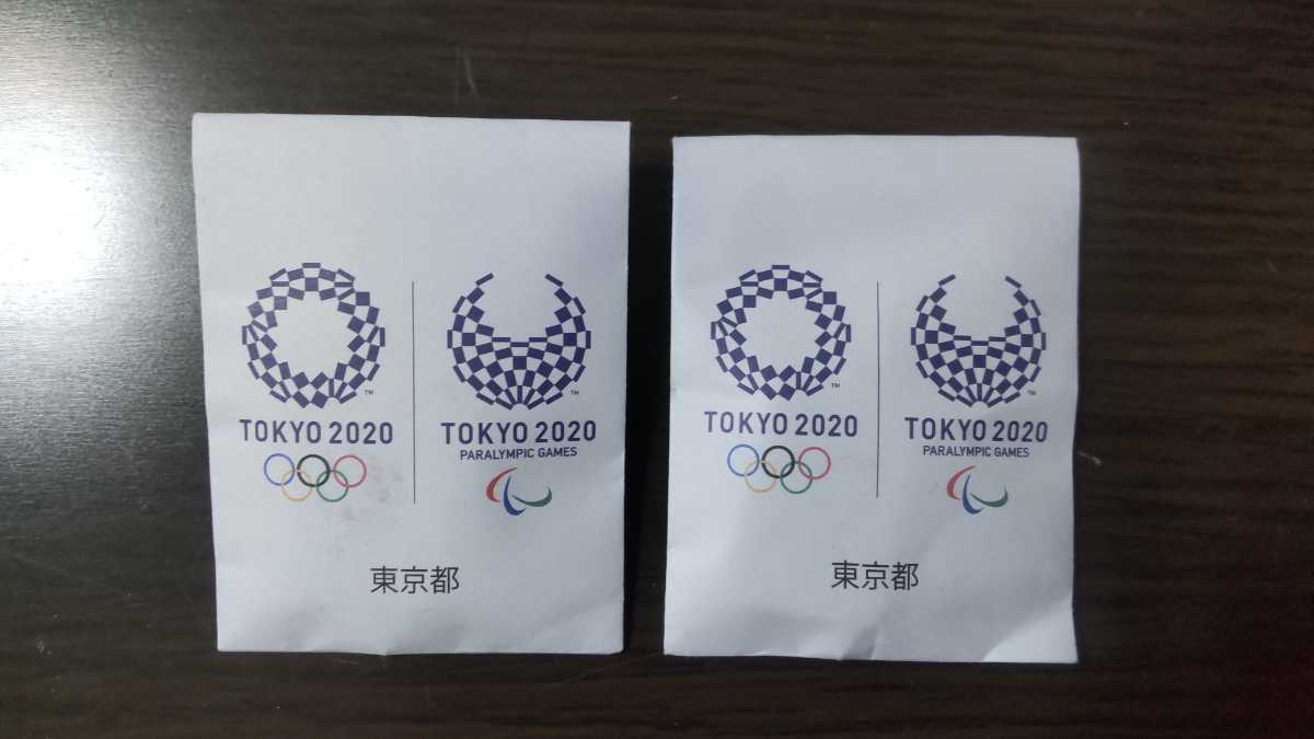オリンピック　バラリンピック　２０２０　磁石バッジ　マグネット式　東京都　２点セット_画像1