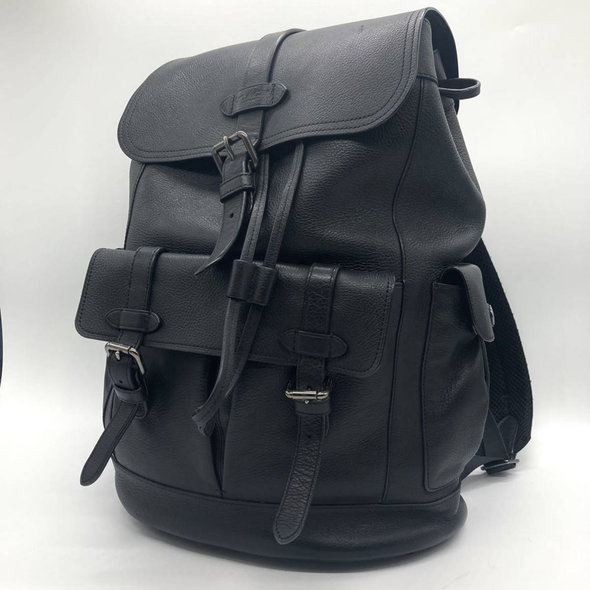 極美品 COACH コーチ F23202 ハドソン レザー リュックサック バック