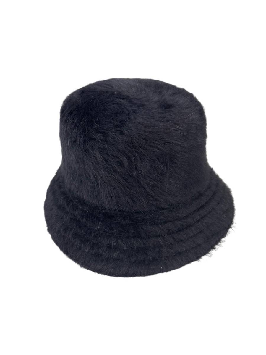 * стандартный товар новый товар *KANGOL FUGORA BUCKET Kangol шляпа панама K3477 черный S размер женский Fargo la мех 