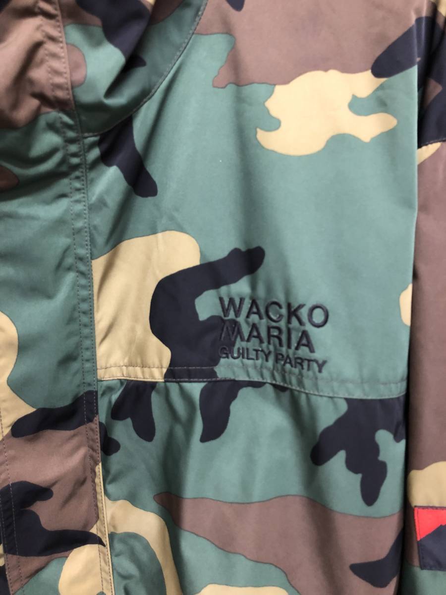WACKO MARIA ｘ NANGA　ワコマリア ナンガ コラボ　マウンテンパーカー　ライトアウター　ウインドブレーカー　カモフラ　XL　美品_画像6