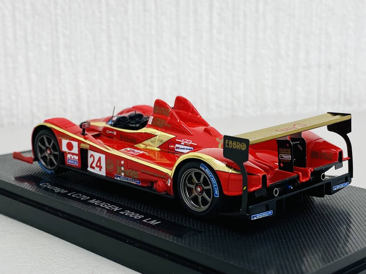 ＜絶版・未使用＞EBBRO　エブロ　1/43　COURAGE LC70 MUGEN No.24　2008 Le Mans　クラージュ　無限　ルマン_画像6