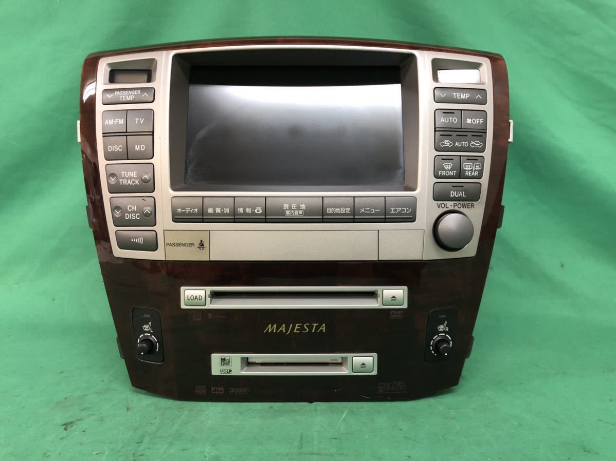 MY122 中古 トヨタ クラウン マジェスタ UZS186 後期 純正 PIONEER DENSO マルチモニター 86120-30E70 86430-30234 動作保証_画像1