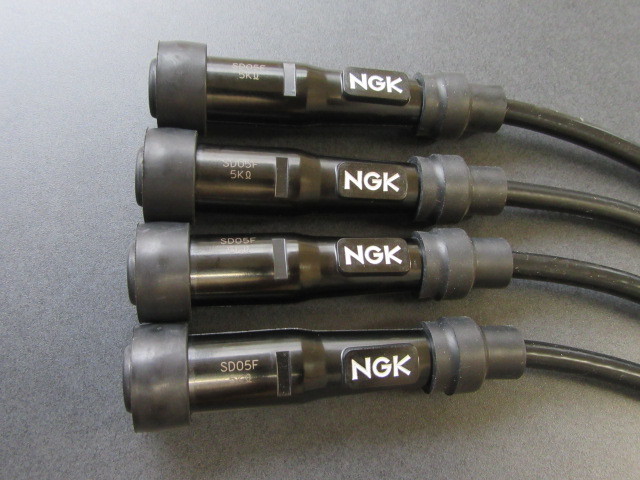  free shipping SD05F&KJ-57 NGK plug cap + cable 4 set Suzuki GSX1100F GSX750E/S GSX550L plug plug cord 