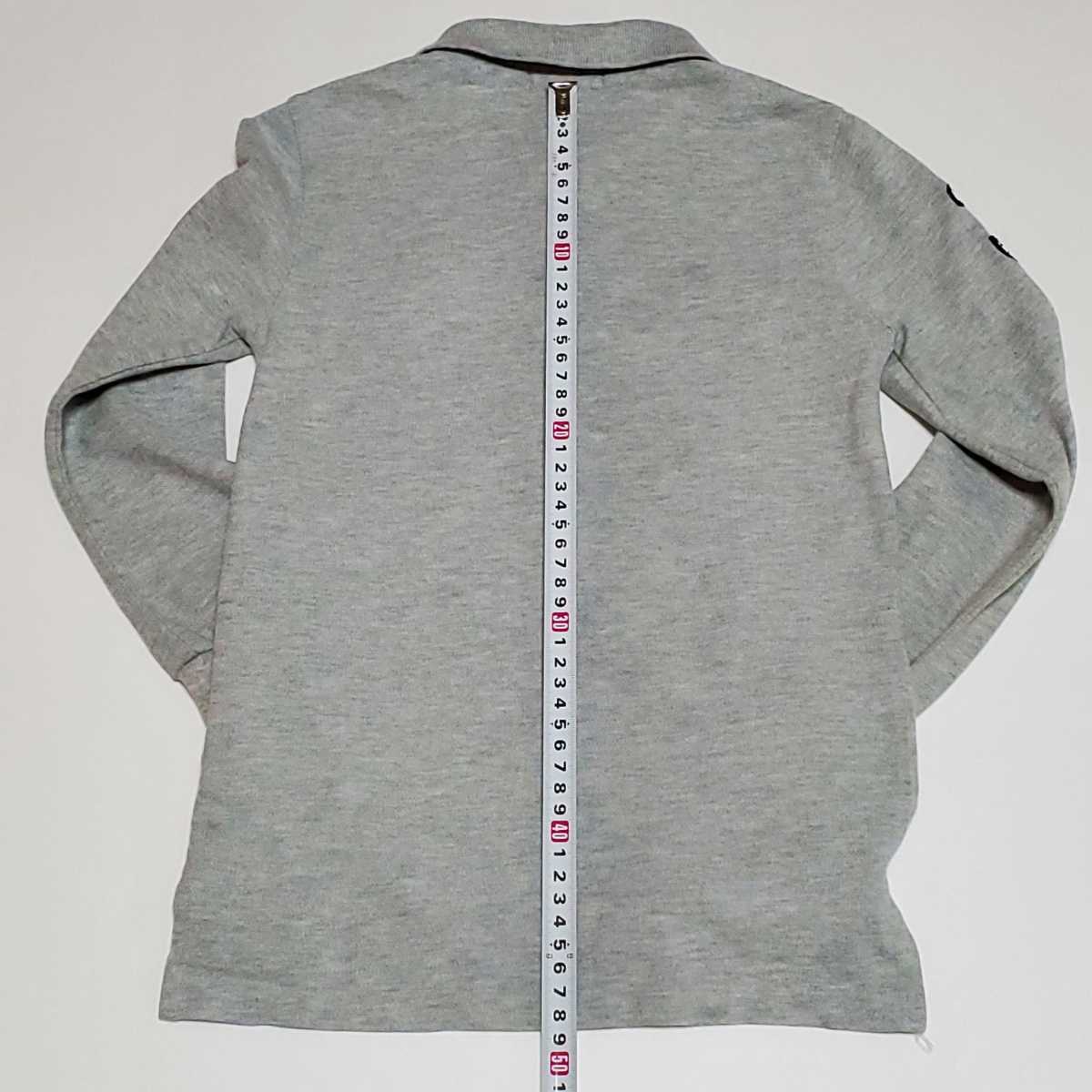 POLO RALPH LAUREN ラルフローレン グレー長袖ポロシャツ サイズ6(約120サイズ相当)