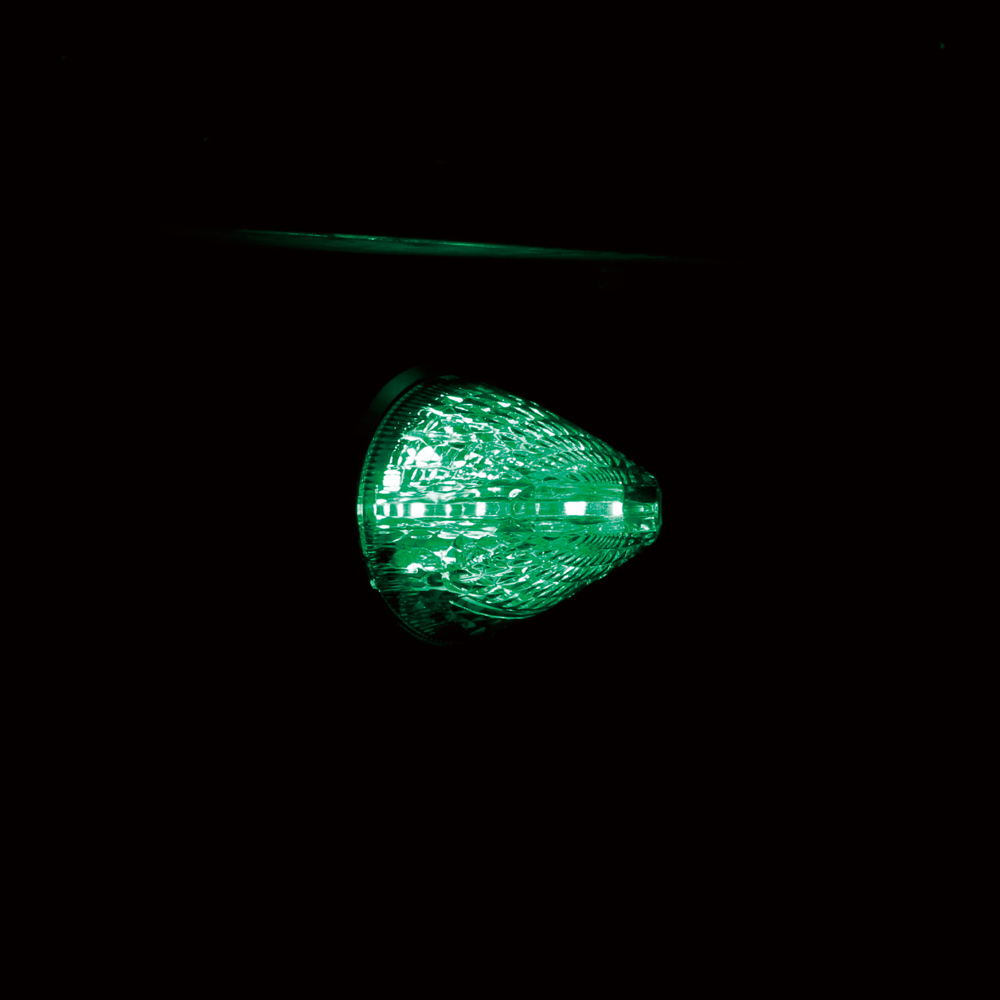 ファルコンマーカー　CE-184　グリーン　10個　一文字　LEDマーカー　3種の光を放つ　12/24V　ヤック　レトロ　デコトラ アート_画像8