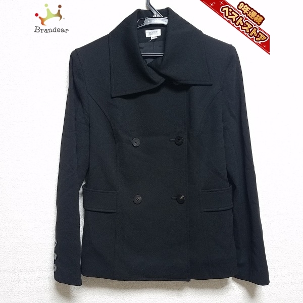 ★新春福袋2022★ フォクシー FOXEY コート 長袖/肩パッド/春/秋 レディース 黒 - L サイズ42 コート ★新春福袋2022★ フォクシー FOXEY コート 長袖/肩パッド/春/秋 レディース 黒 - L サイズ42 コート