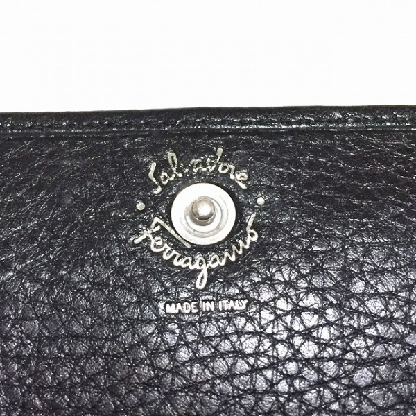 サルバトーレフェラガモ SalvatoreFerragamo Wホック財布 ガンチーニ