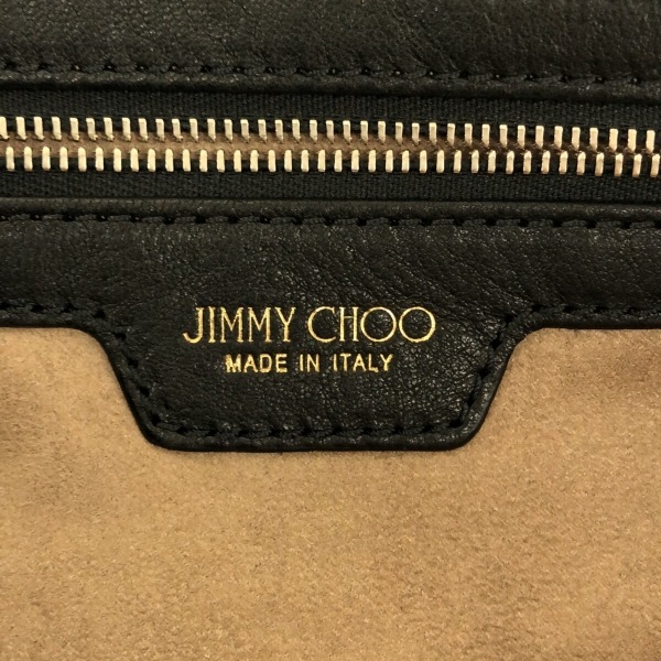 ジミーチュウ JIMMY CHOO トートバッグ ソフィア レザー×金属素材 黒×シルバー スタッズ/スター バッグ_画像7
