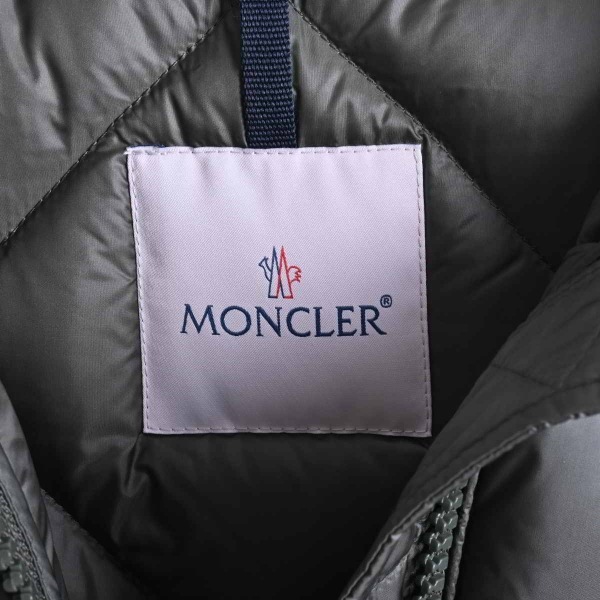 モンクレール MONCLER ダウンコート サイズ00 XS DUROC カーキ レディース 長袖/ジップアップ/冬 コート_画像3