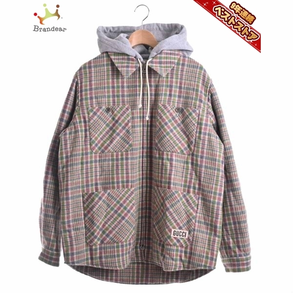 グッチ GUCCI ブルゾン サイズ48 M 669144 ZAHMX フーデッド