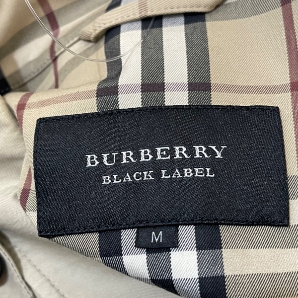 バーバリーブラックレーベル Burberry Black Label サイズM - ベージュ×黒×マルチ メンズ 長袖/チェック柄/春/秋 コート_画像3