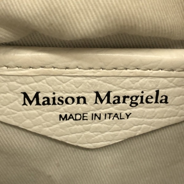 メゾンマルジェラ Maison Margiela トートバッグ S61WG0035 5AC バケットバッグ レザー×化学繊維 白 レディース バッグ_画像7