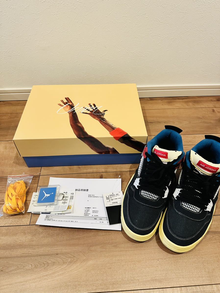 石見銀山 希少サイズ Union × Nike Air AJ4 - スニーカー