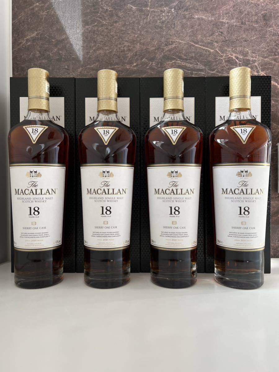 マッカラン18年 700ml 4本セットMACALLAN - 飲料