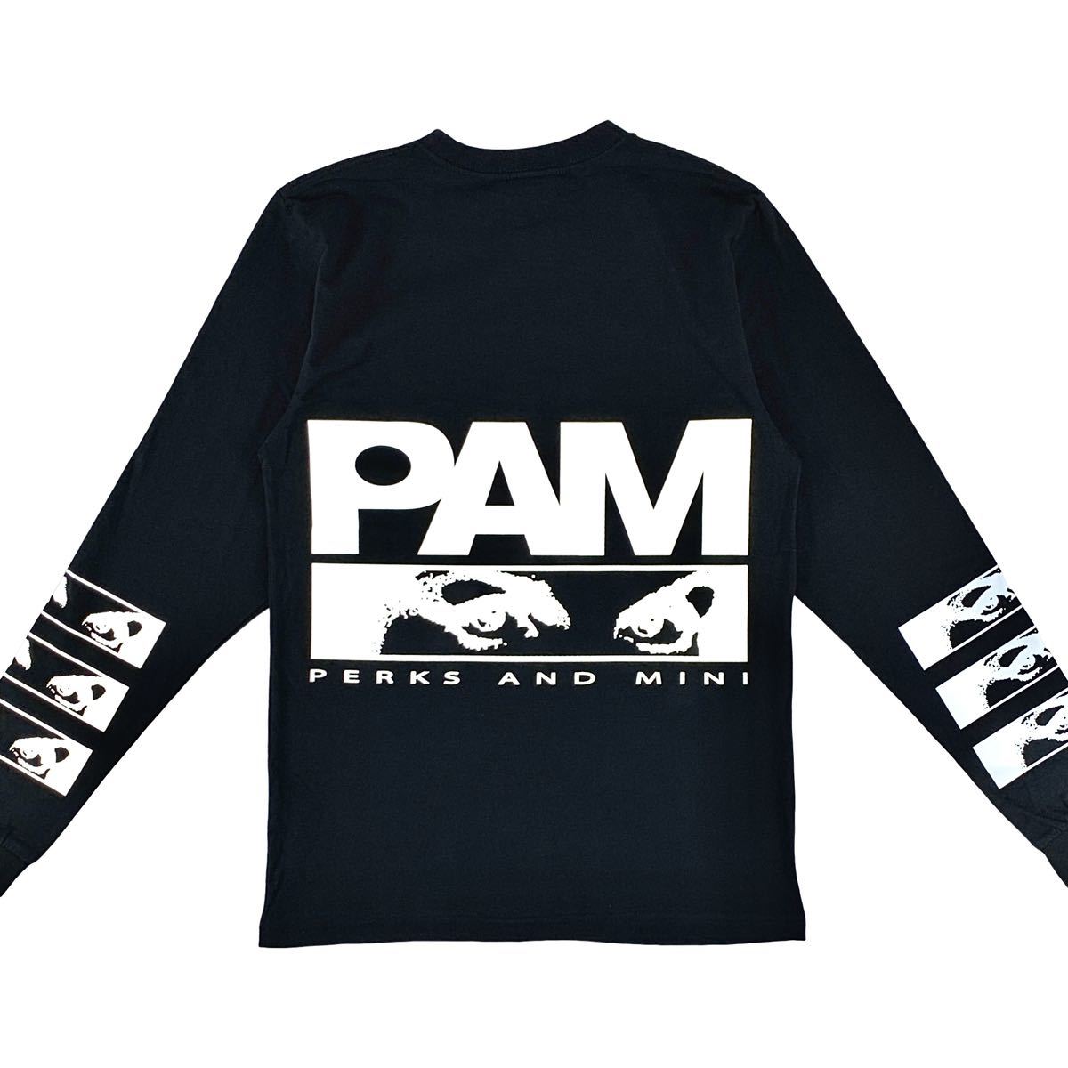 新品 パム P.A.M. PAM PERKS AND MINI リフレクター グラフィック ロゴ 前後 全面 プリント ロンT 長袖 Tシャツ オーストラリア ストリート