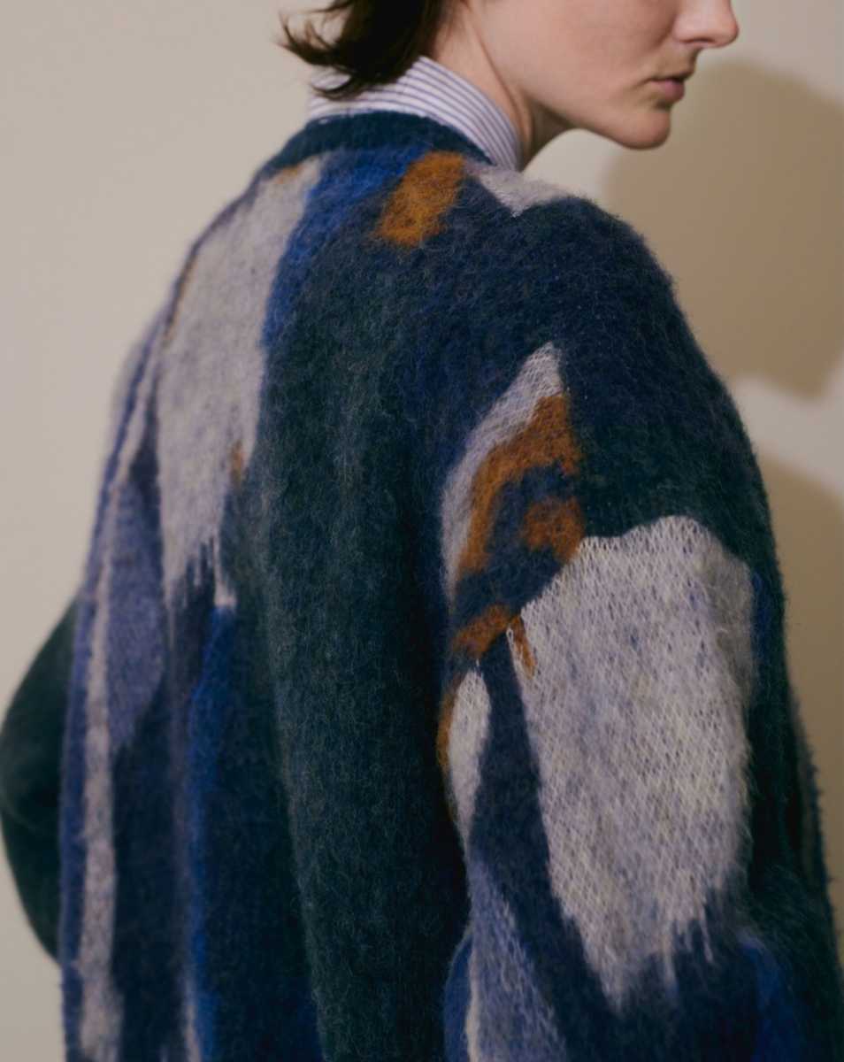 ノンクレー 即完売 YOKE ROTHKO JACQUARD CREW NECK KNIT size 3