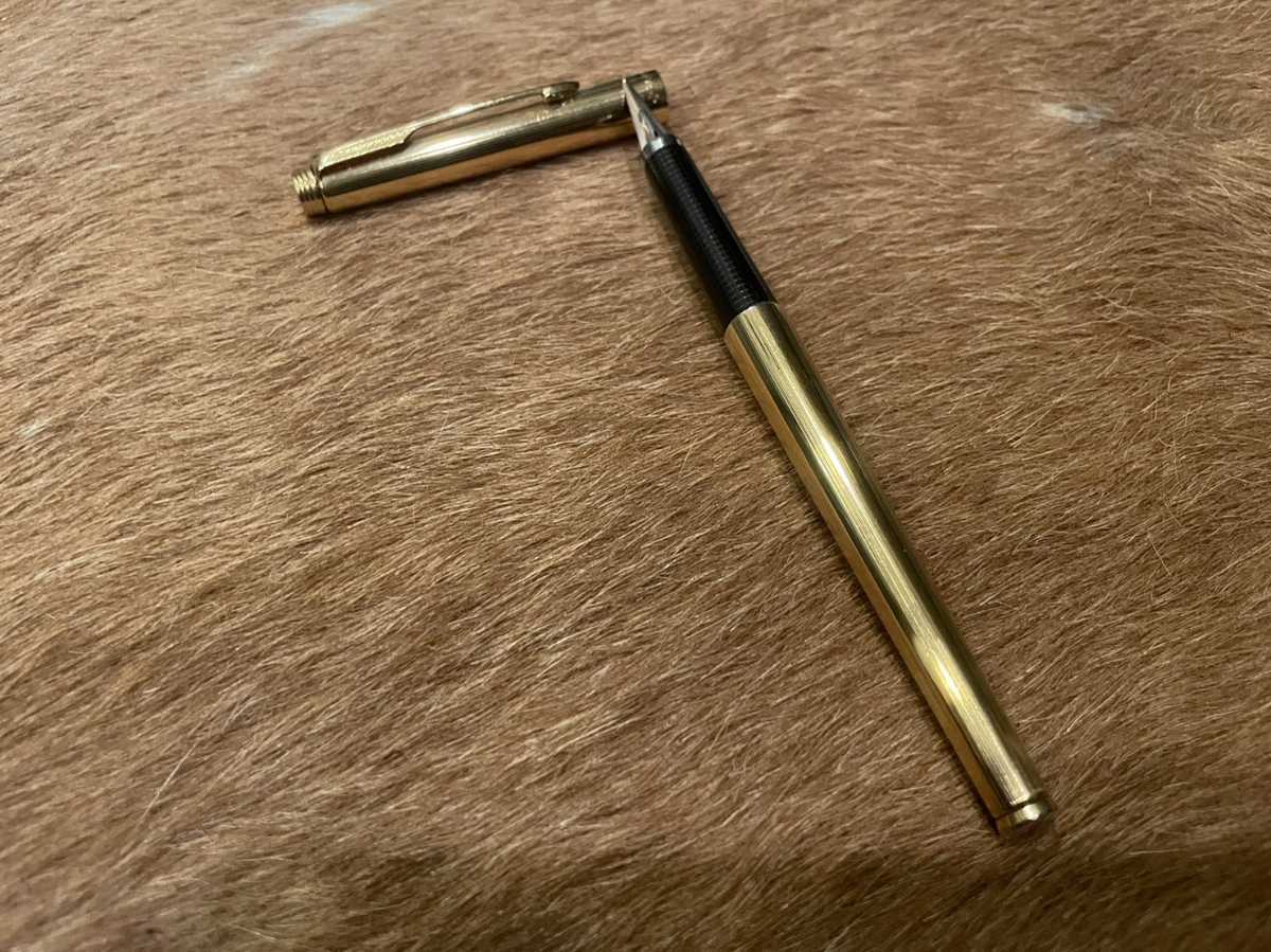  beautiful goods PARKER Parker 180 PARKER180 fountain pen 14K GF Parker fountain pen pen .XF/M