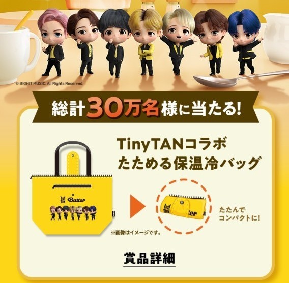TinyTanコラボたためる保温冷バック! TinyTANコラボたためる保温冷バッグ