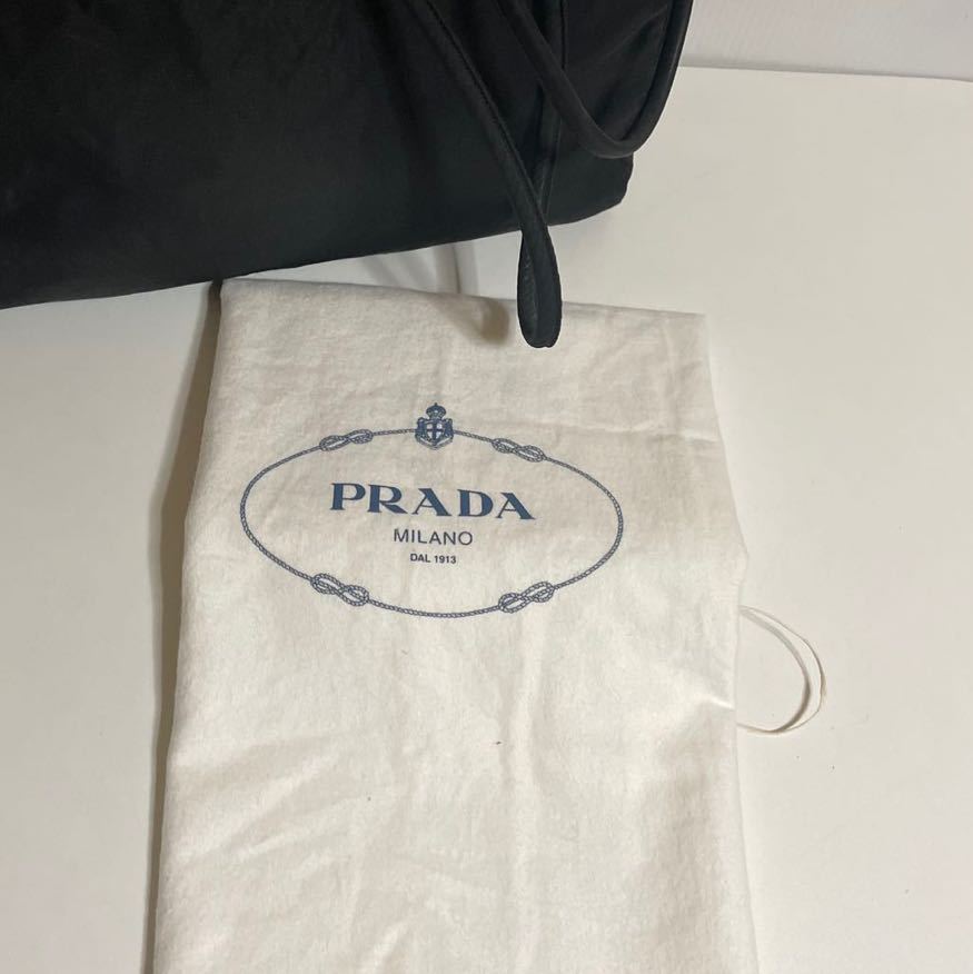 T 154 良品 プラダ PRADA ナイロントート 三角ロゴ ショルダーバック