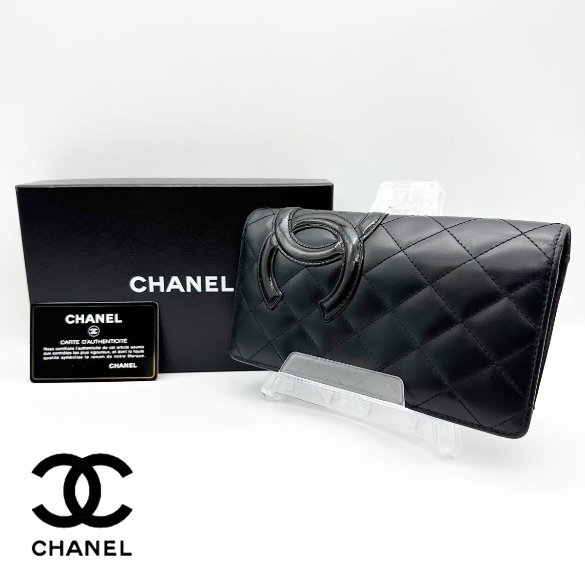 最大41%OFFクーポン CHANEL シャネル 長財布 ホワイト カンボンライン