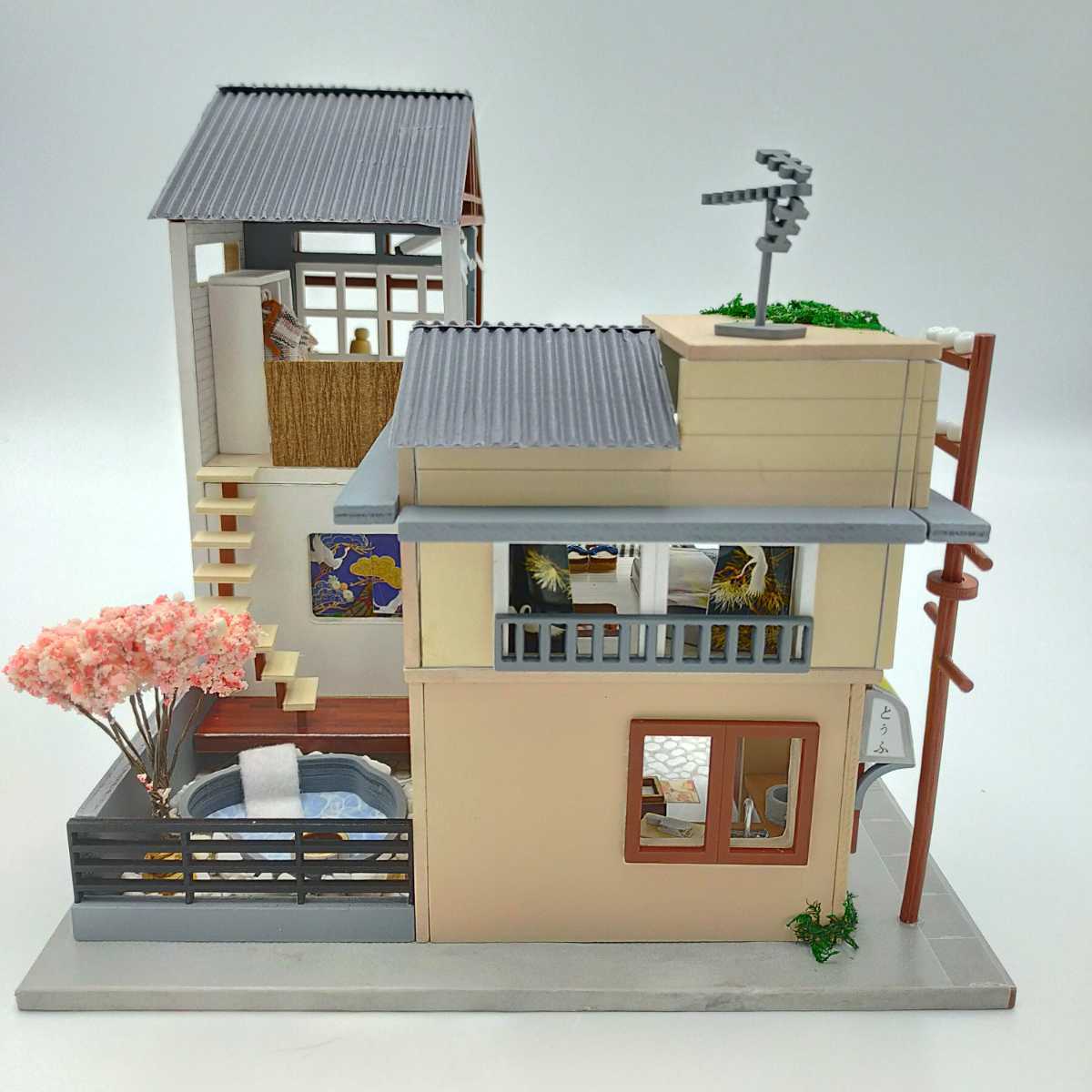 ドールハウス 完成品 ミニチュアハウス インテリア 模型 家 日本 和風 