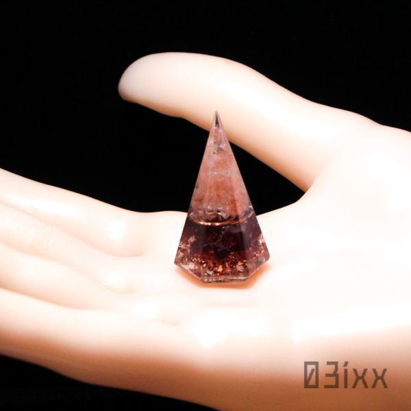 [ free shipping * prompt decision ]. salt orugo Night hexagon drill Mini garnet .. stone natural stone interior amulet ..03ixx[1 month birthstone ]