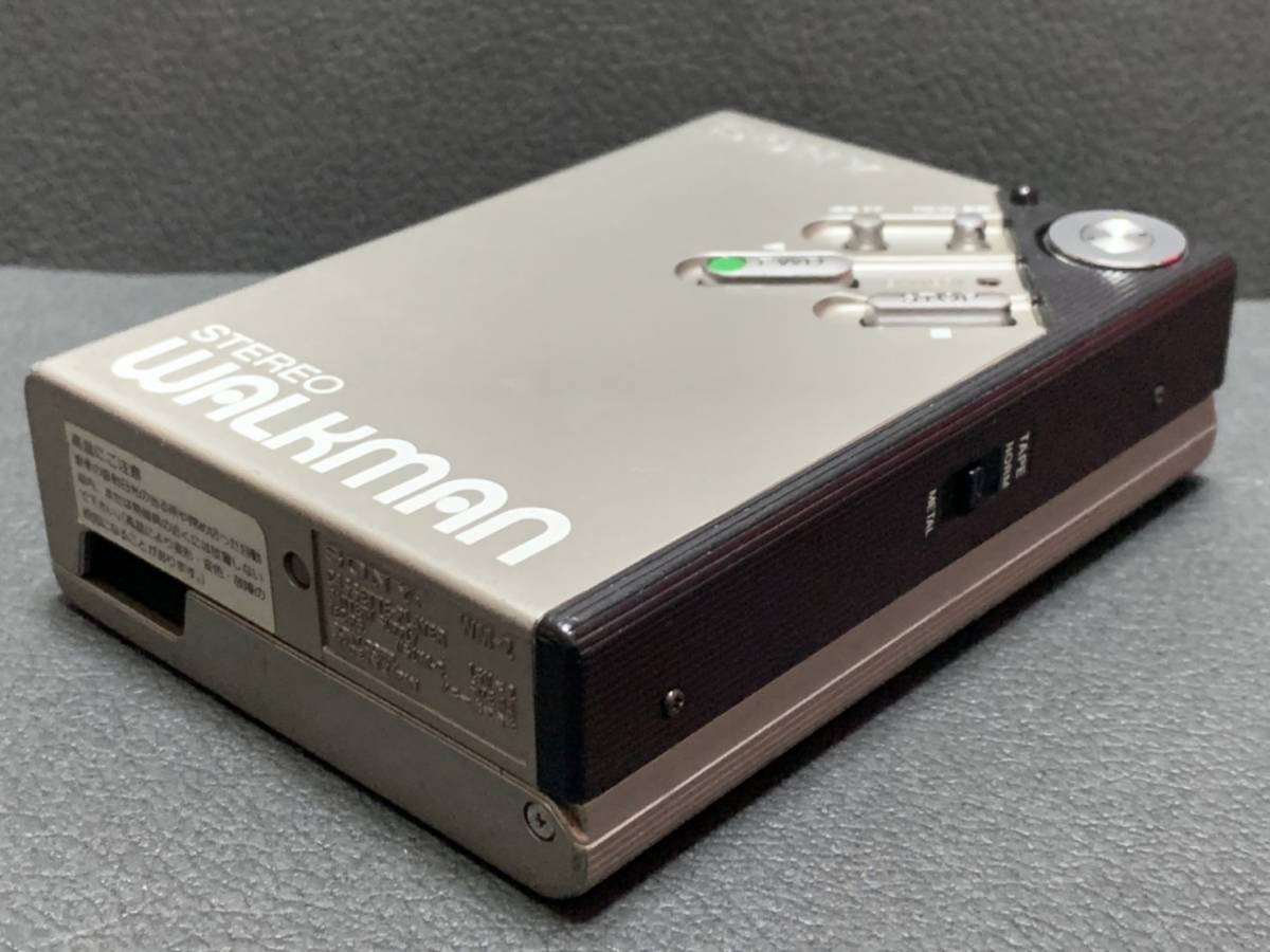 当時物 古い 通電確認 ソニー WM-2 ウォークマン2 2代目 SONY WALKMAN ポータブル カセットプレーヤー 80's 80年代  昭和レトロ